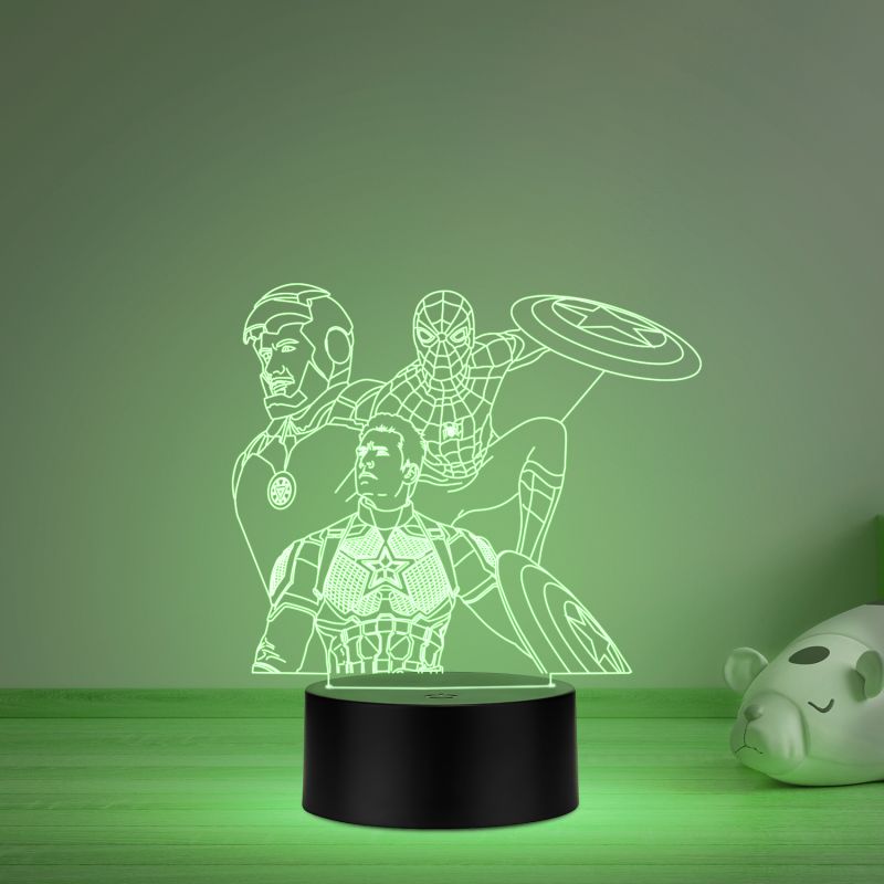 3D Illusion avengers452 Night lamp for Home Decor Light Multicolored